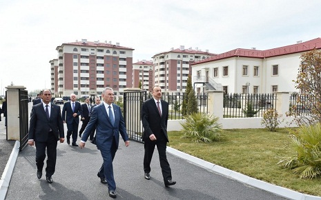 President Ilham Aliyev reviews newly-built residential complex for IDP families in Barda - PHOTOS